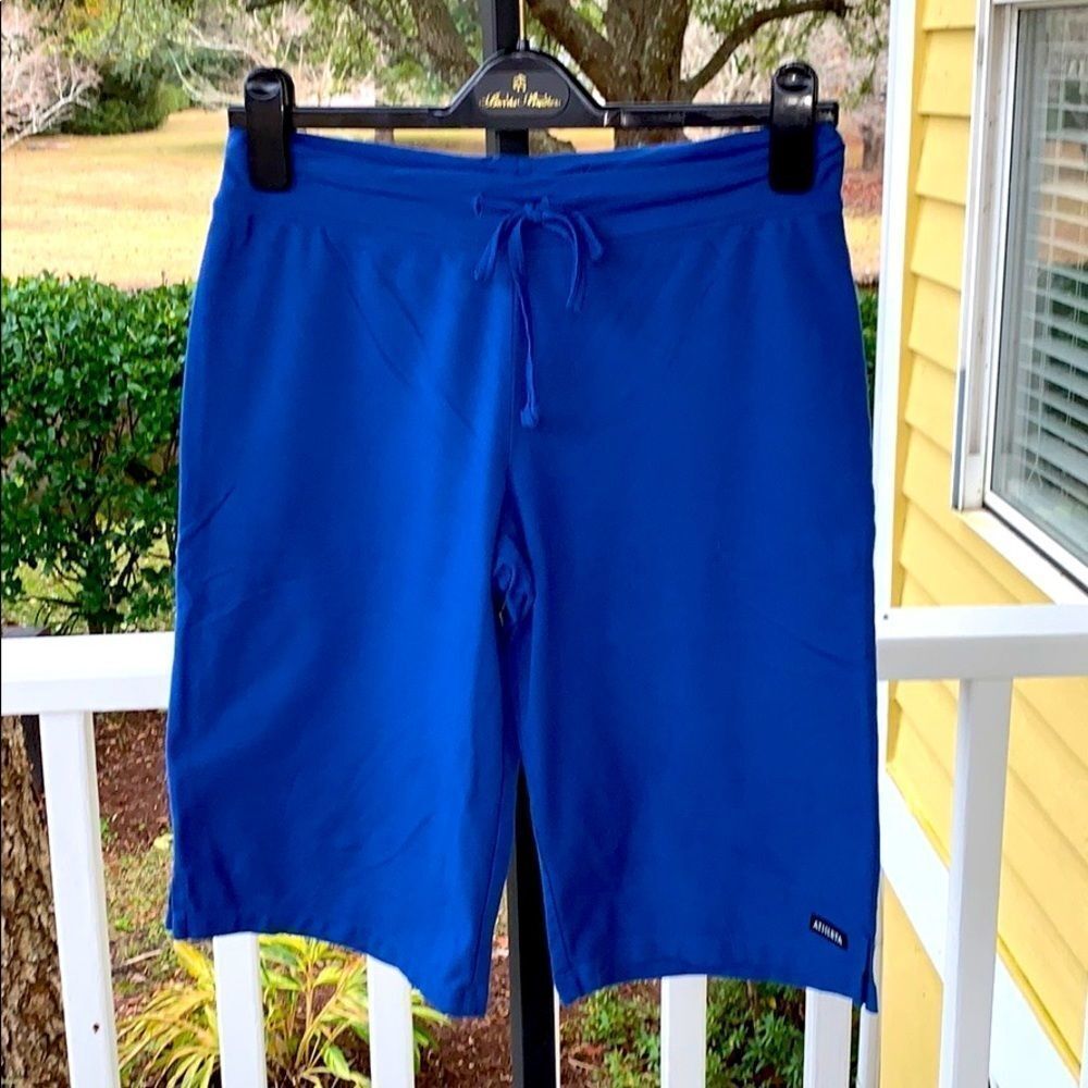 Athleta Electric Blue Drawstring Shorts
